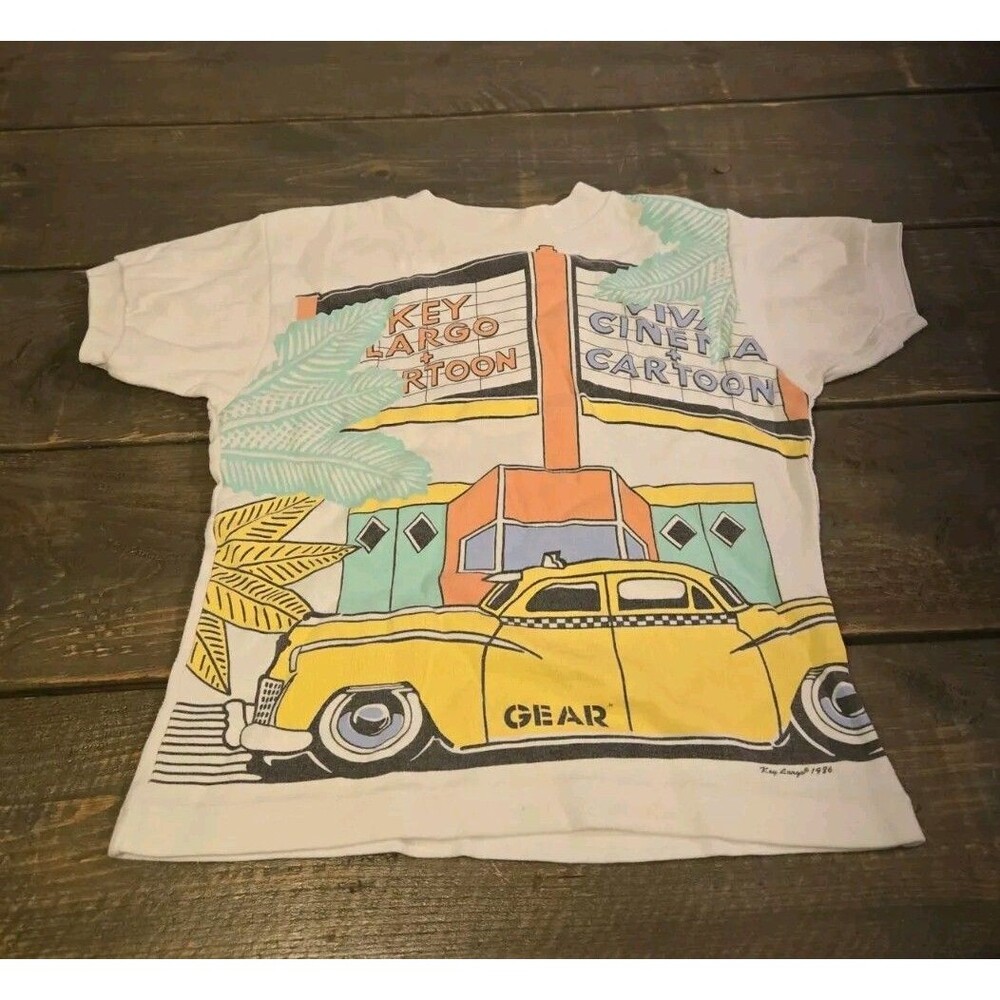 Gear Brand Key Largo 1986 Size 7 Boys Short Sleeve T Shirt